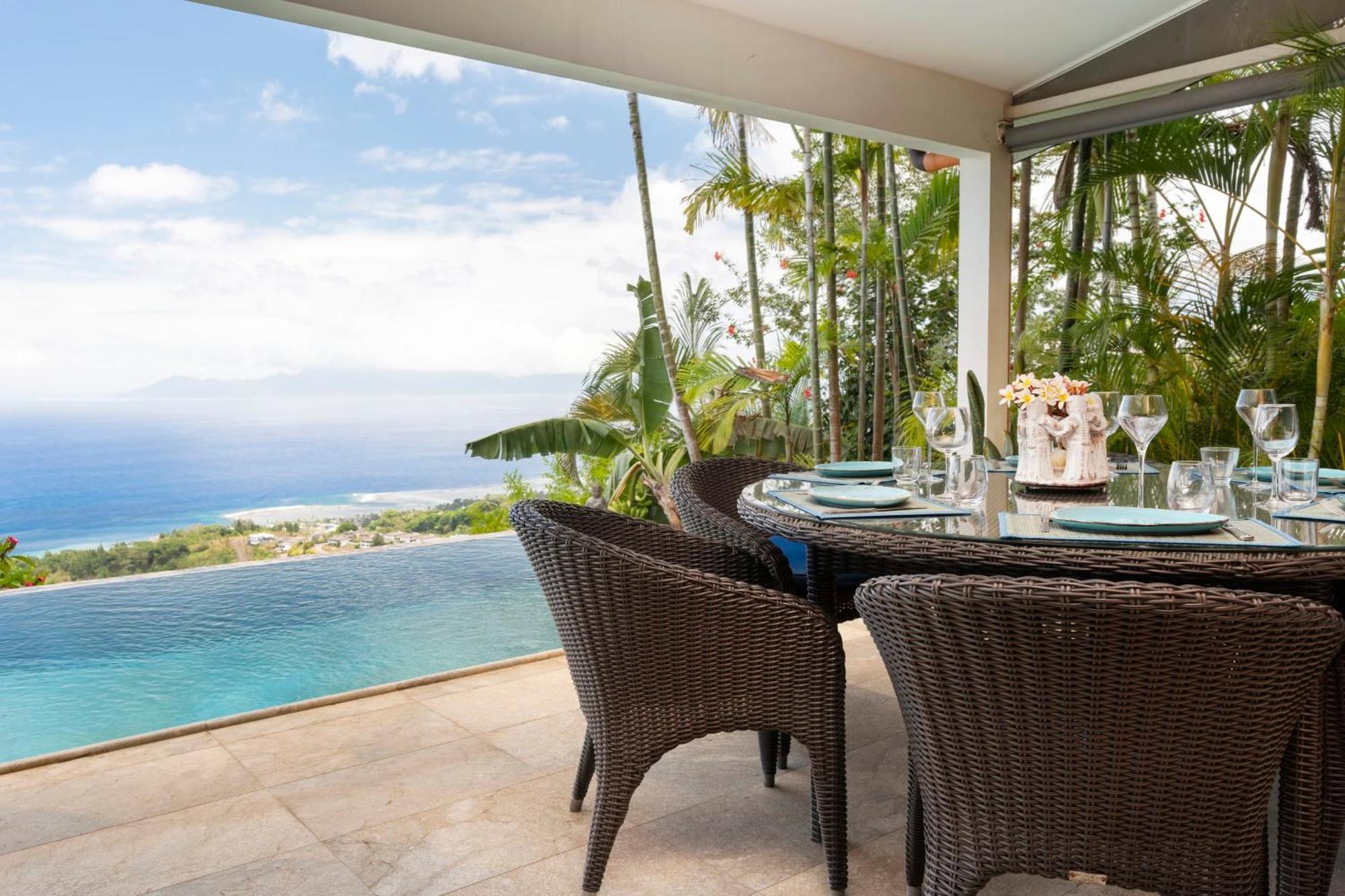 Magnifique Villa Vue Mer Exceptionnelle - Ireina Punaauia  Luaran gambar